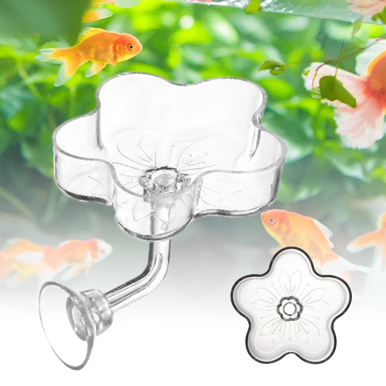 Aquarium Fish Feeder - Fish Tank Feeder Aquarium Clear Dish