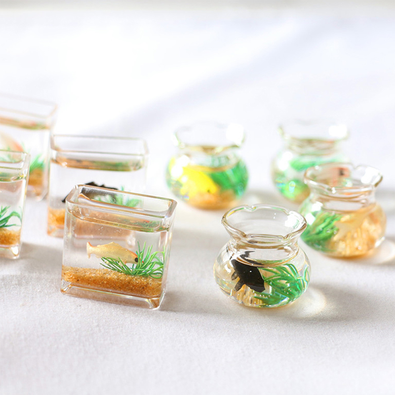 Aquarium Fish Gallery - 1Pc Mini Fish Tank Random Color