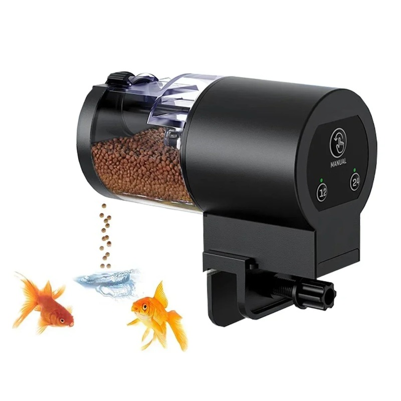 Aquarium Fish Feeder - 100ml Digital Automatic Fish Feeder with