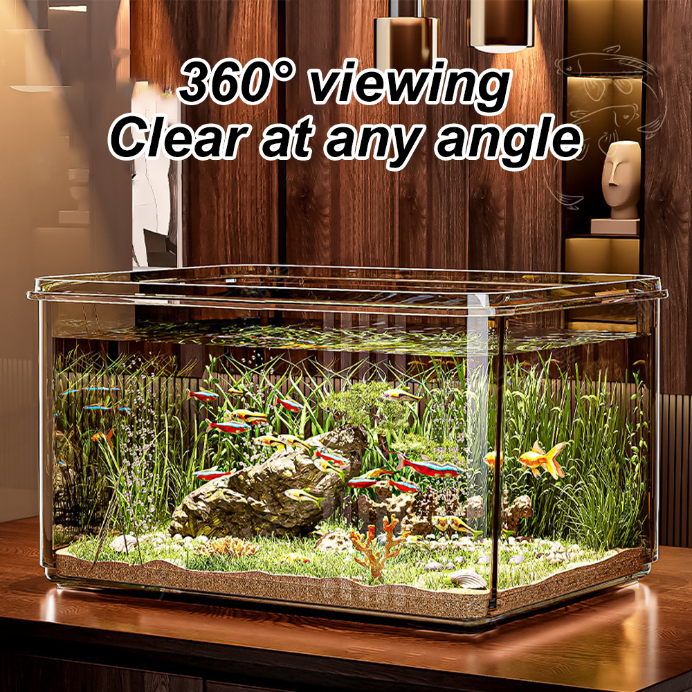 1 PC Transparent Aquarium Crea - Xiaomi Aquarium Fish Tank のレビューと価格