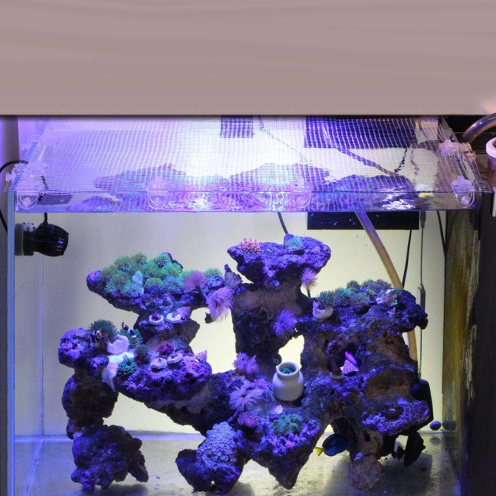 Transparent Mesh Aquarium Scre - Aquarium Fish Jump Guard のレビューと価格
