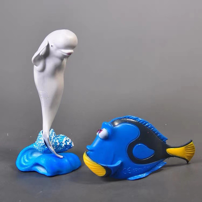 Cute 6 PC Dolls Statue World O - Aquarium Fish Dolphin のレビューと価格