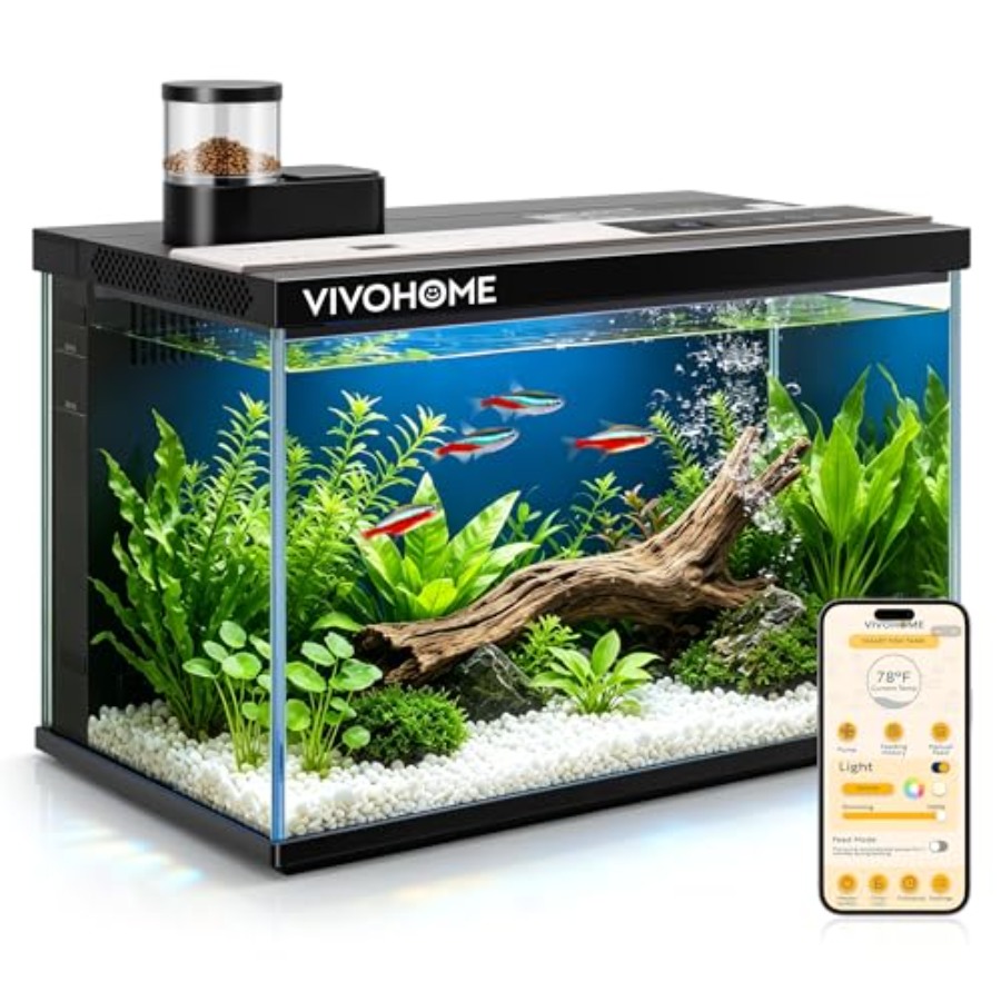 5 Gallon Smart Fish Tank with  - Aquarium Fish Feeder のレビューと価格