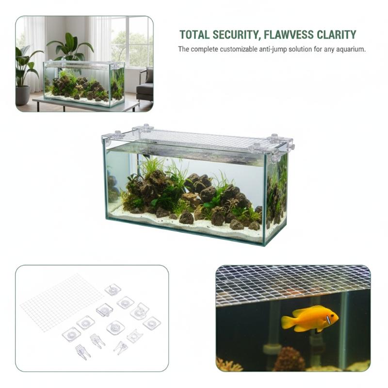 1Pcs Fish Tank Net Anti Jumpin - Aquarium Fish Jump Guard のレビューと価格