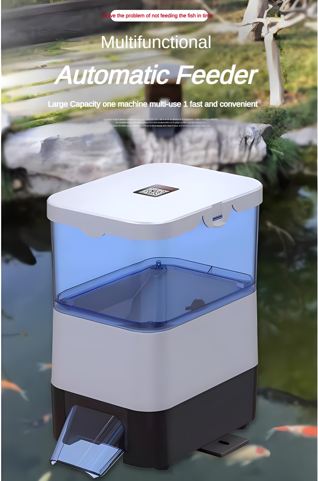 EVNICE Solar automatic fish fe - Aquarium Fish Feeder のレビューと価格