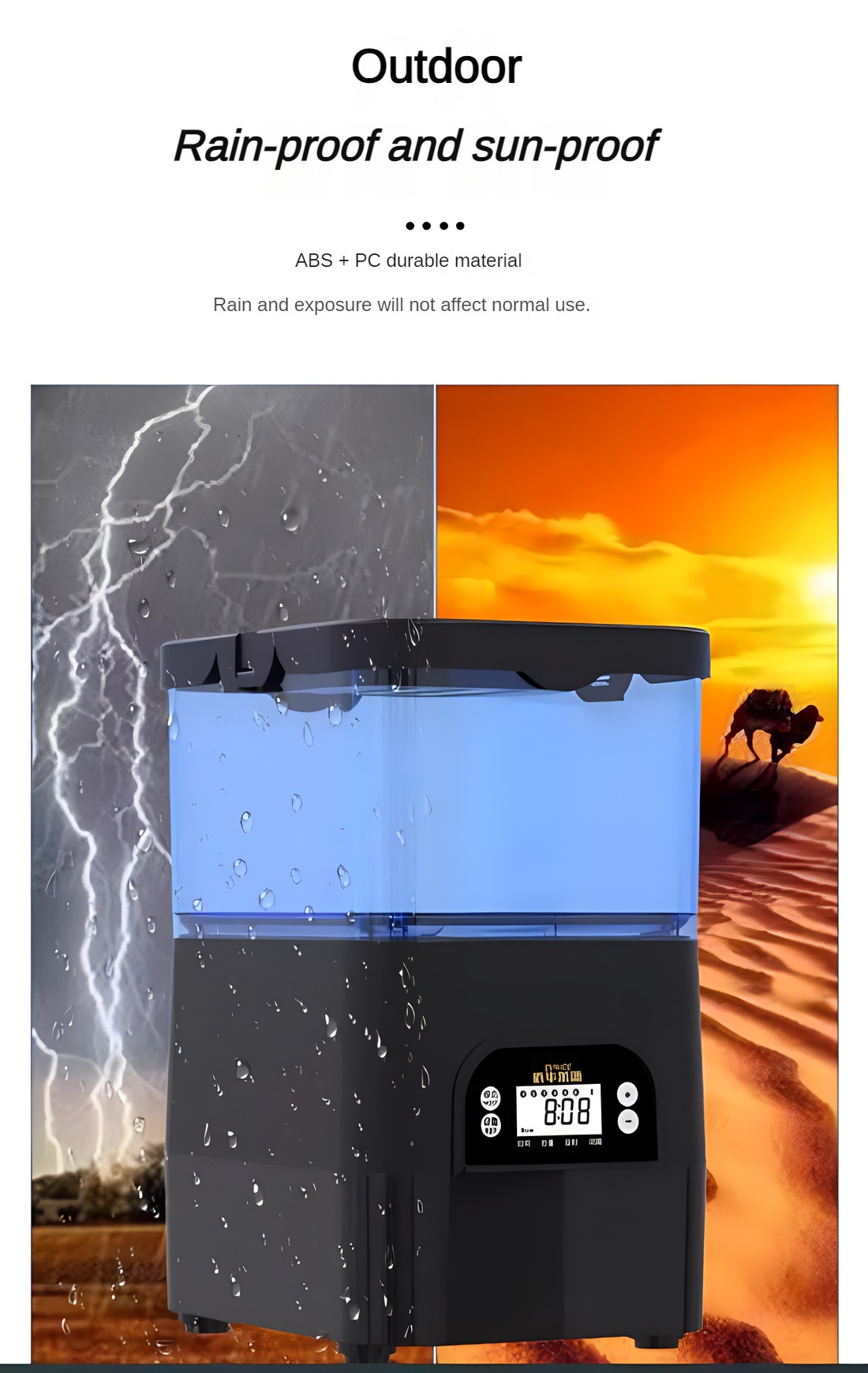 EVNICE Solar automatic fish fe - Aquarium Fish Feeder のレビューと価格