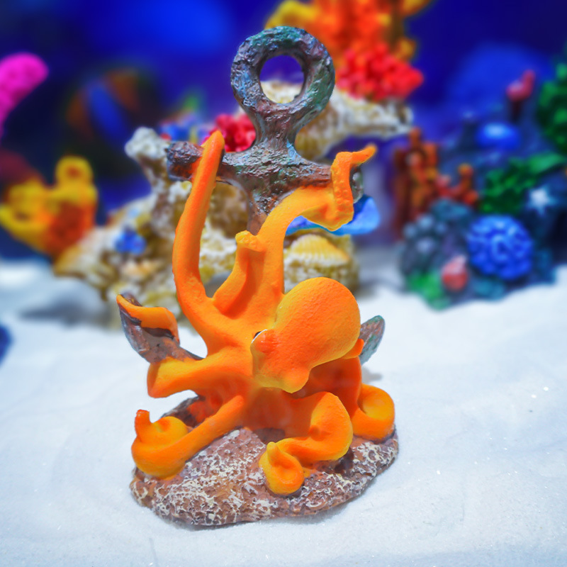Retro Resin Landscape Ornament - Aquarium Fish Monster のレビューと価格
