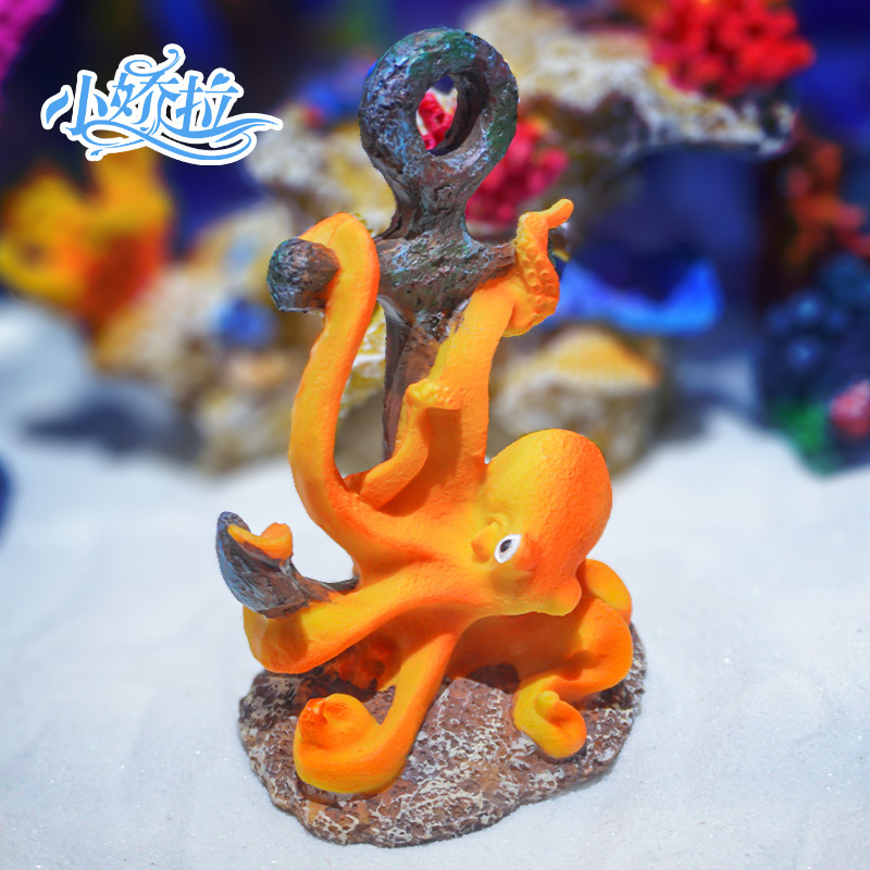 Retro Resin Landscape Ornament - Aquarium Fish Monster のレビューと価格