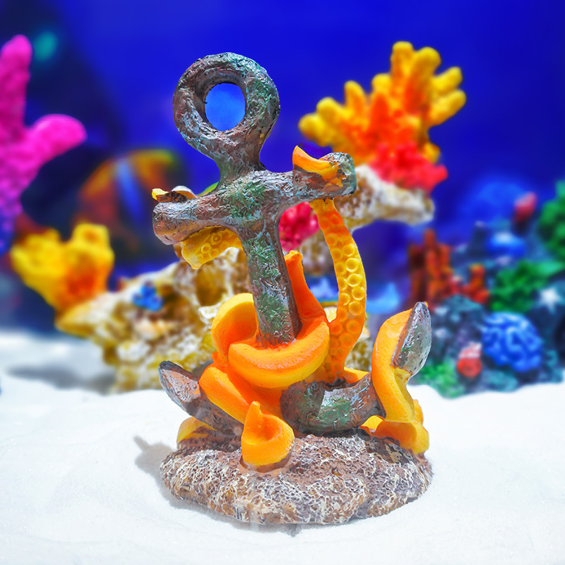 Retro Resin Landscape Ornament - Aquarium Fish Monster のレビューと価格