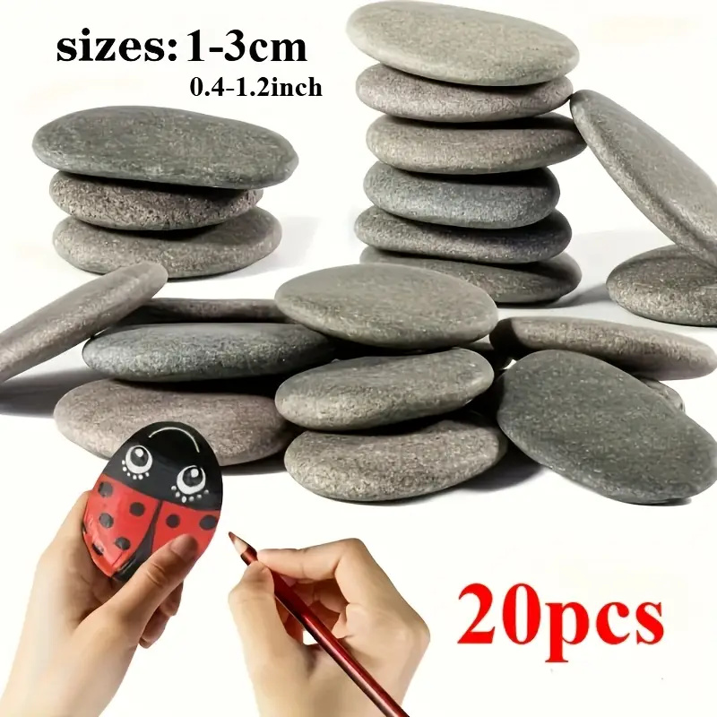 20Pcs Natural River Rocks Smoo - Aquarium Fish Gallery のレビューと価格