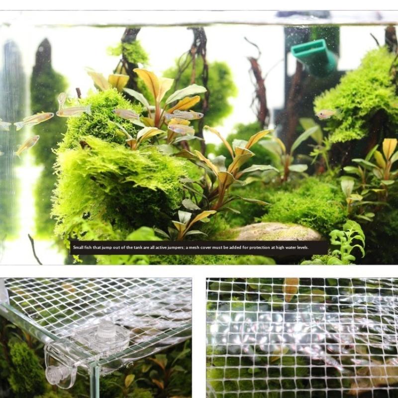 1Pcs Anti Jump Security Net fo - Aquarium Fish Jump Guard のレビューと価格