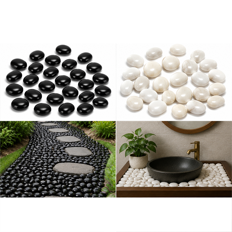White&Black Polished River Roc - Aquarium Fish Gallery のレビューと価格