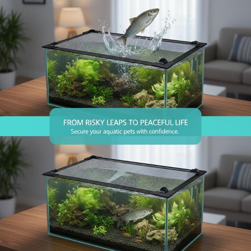 Magnetic Fish Tank Anti Jump M - Aquarium Fish Jump Guard のレビューと価格