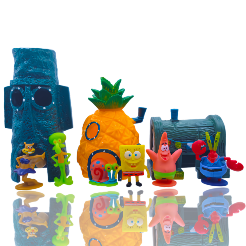 6pcs SpongeBob Fish Tank Decor - Aquarium Fish Gallery のレビューと価格