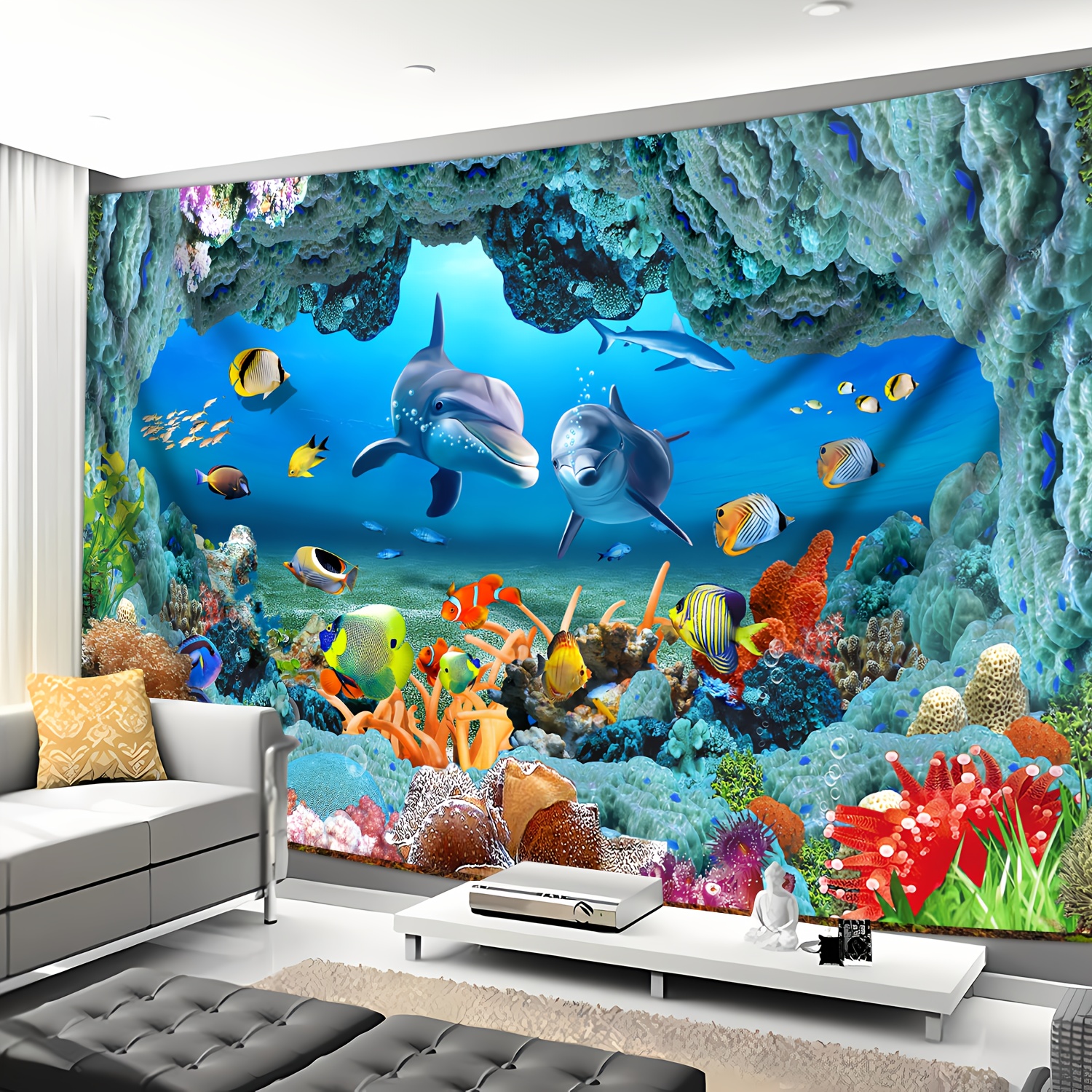Underwater Coral Reef Dolphin  - Aquarium Fish Dolphin のレビューと価格