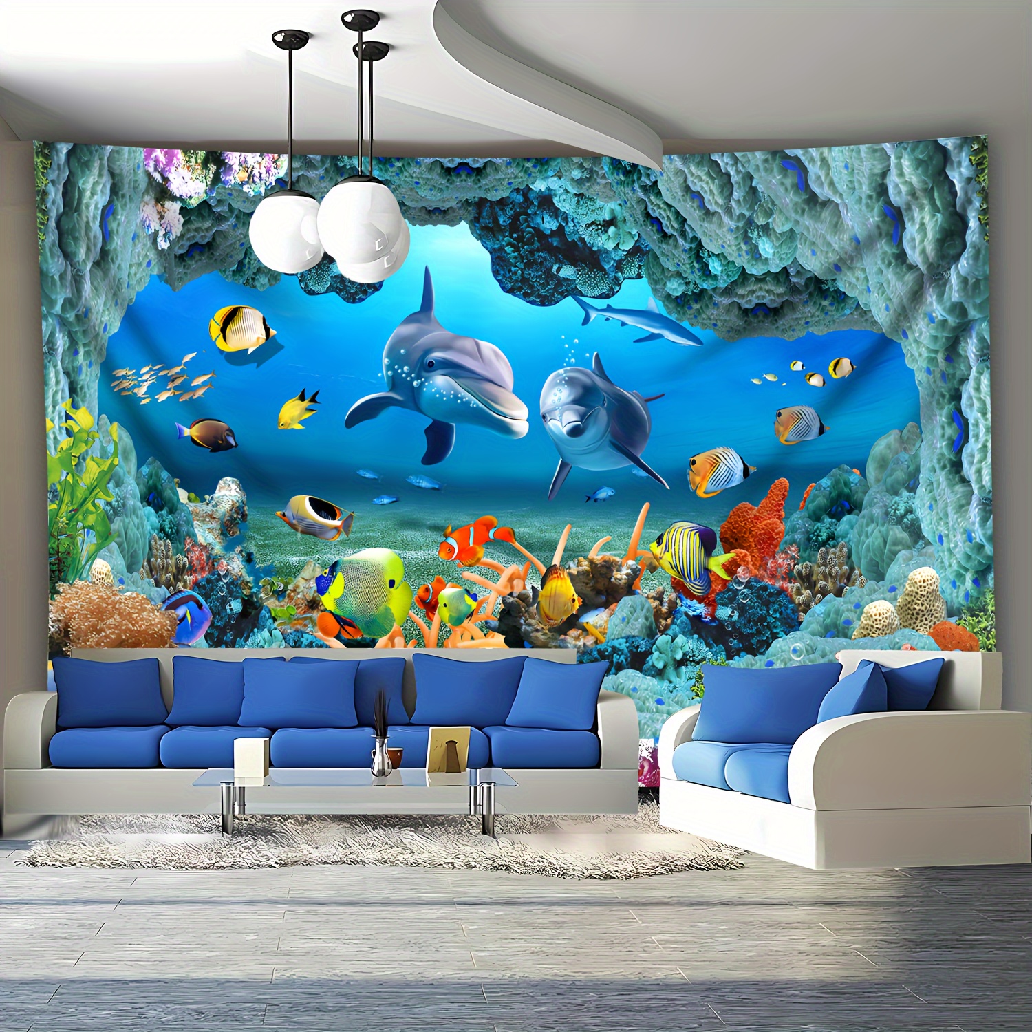 Underwater Coral Reef Dolphin  - Aquarium Fish Dolphin のレビューと価格