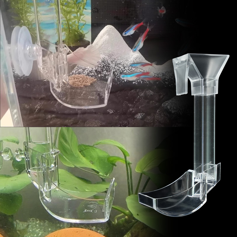 17cm/28cm/38cm Acrylic Feeding - Aquarium Fish Feeder のレビューと価格
