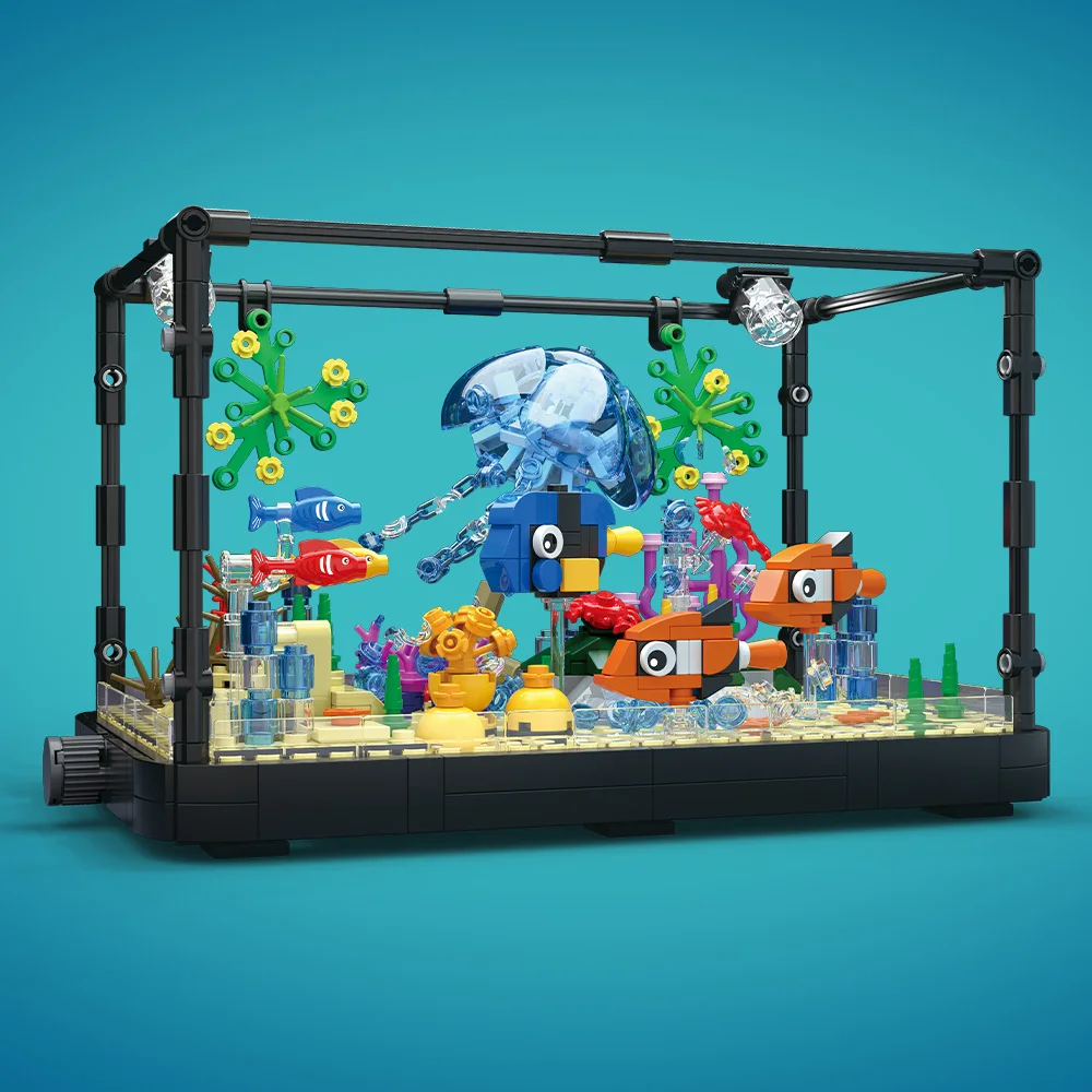 Fish Tank Building Block Set w - Aquarium Fish For Beginners のレビューと価格