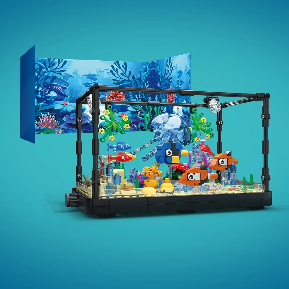 Fish Tank Building Block Set w - Aquarium Fish For Beginners のレビューと価格