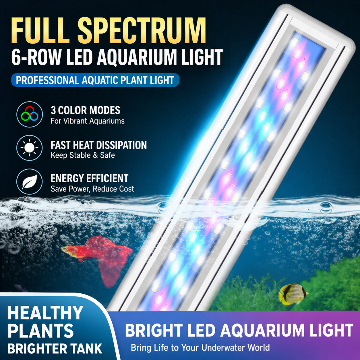 220V LED Aquarium Plant Light  - Aquarium Fish Light Lamp のレビューと価格
