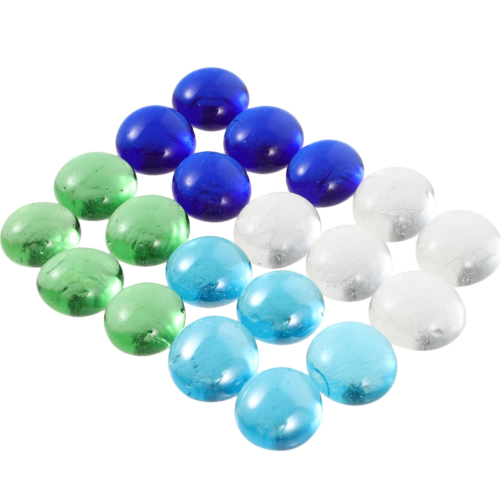 1Set Colorful Glass Beads Flat - Aquarium Fish In Pond のレビューと価格
