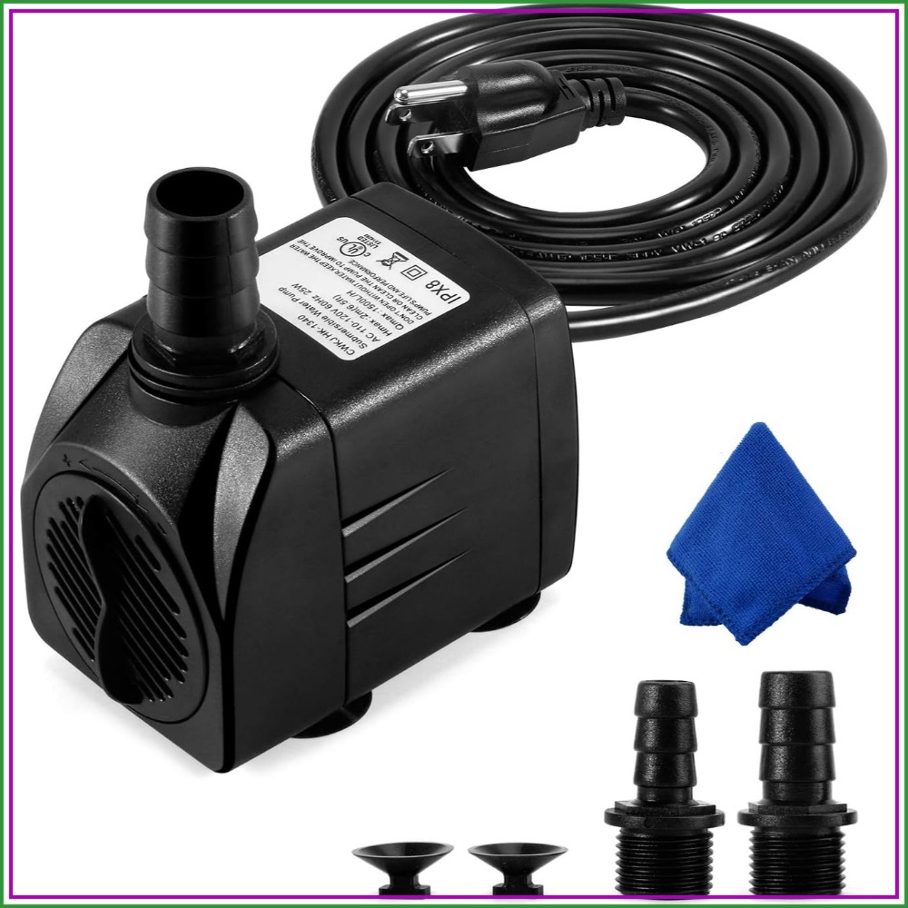 400GPH Submersible Fountain Pu - Aquarium Fish In Pond のレビューと価格