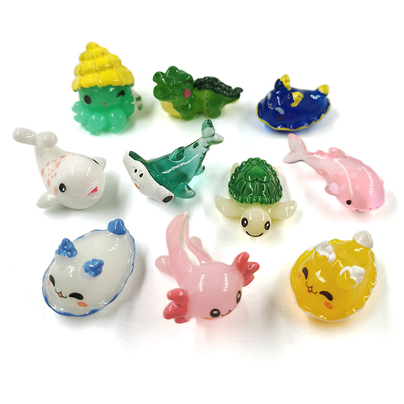 10Pcs Shark Whale Turtle Dolph - Aquarium Fish Dolphin のレビューと価格