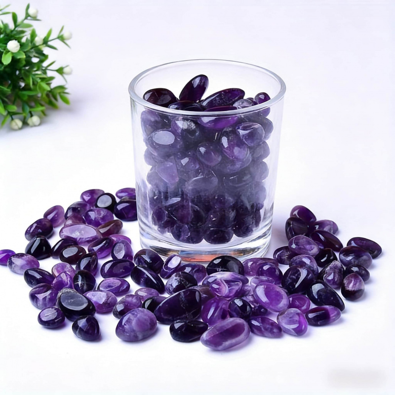 Natural Amethyst Raw Stone Pol - Aquarium Fish Gallery のレビューと価格