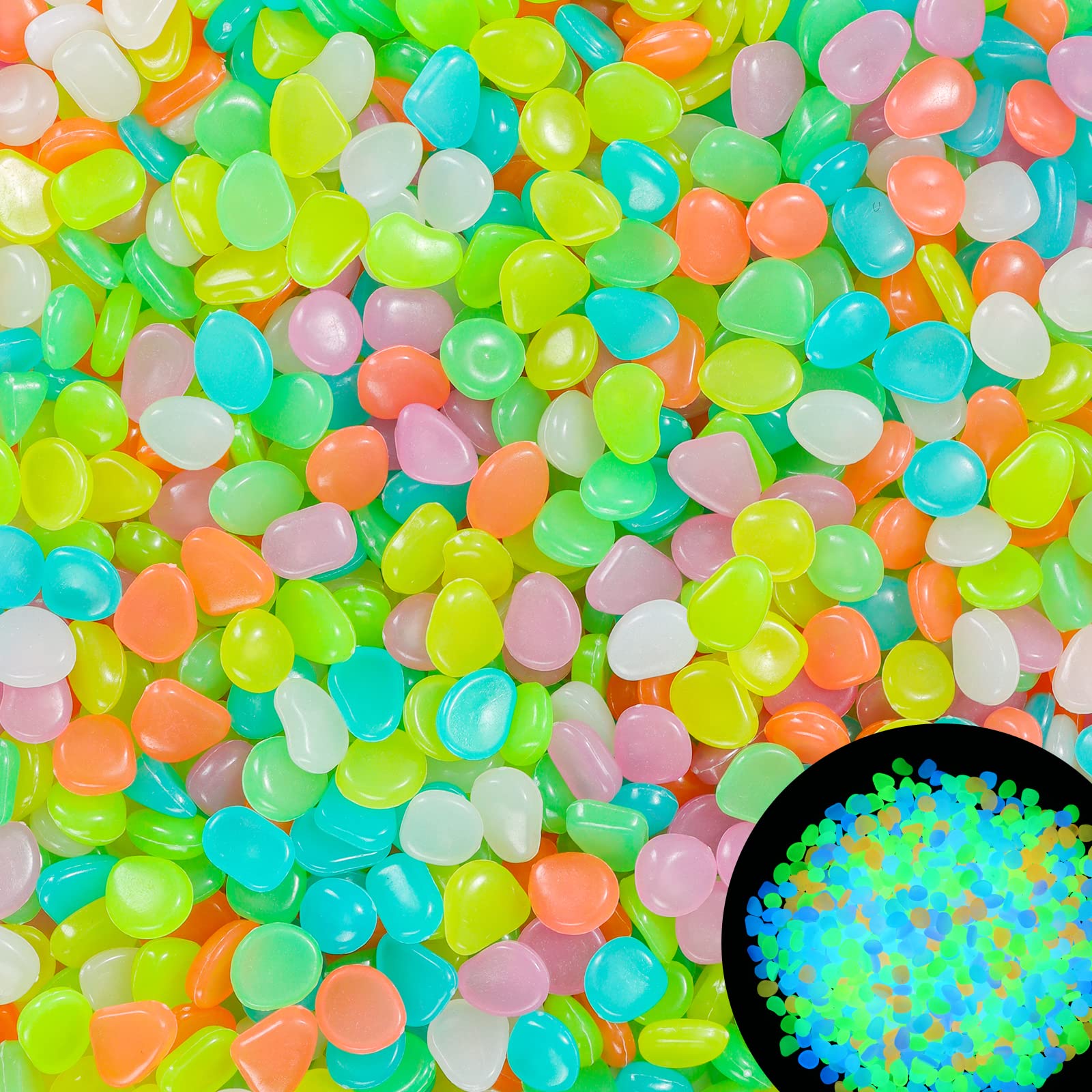 100Pcs Glow in the Dark Garden - Aquarium Fish Gallery のレビューと価格