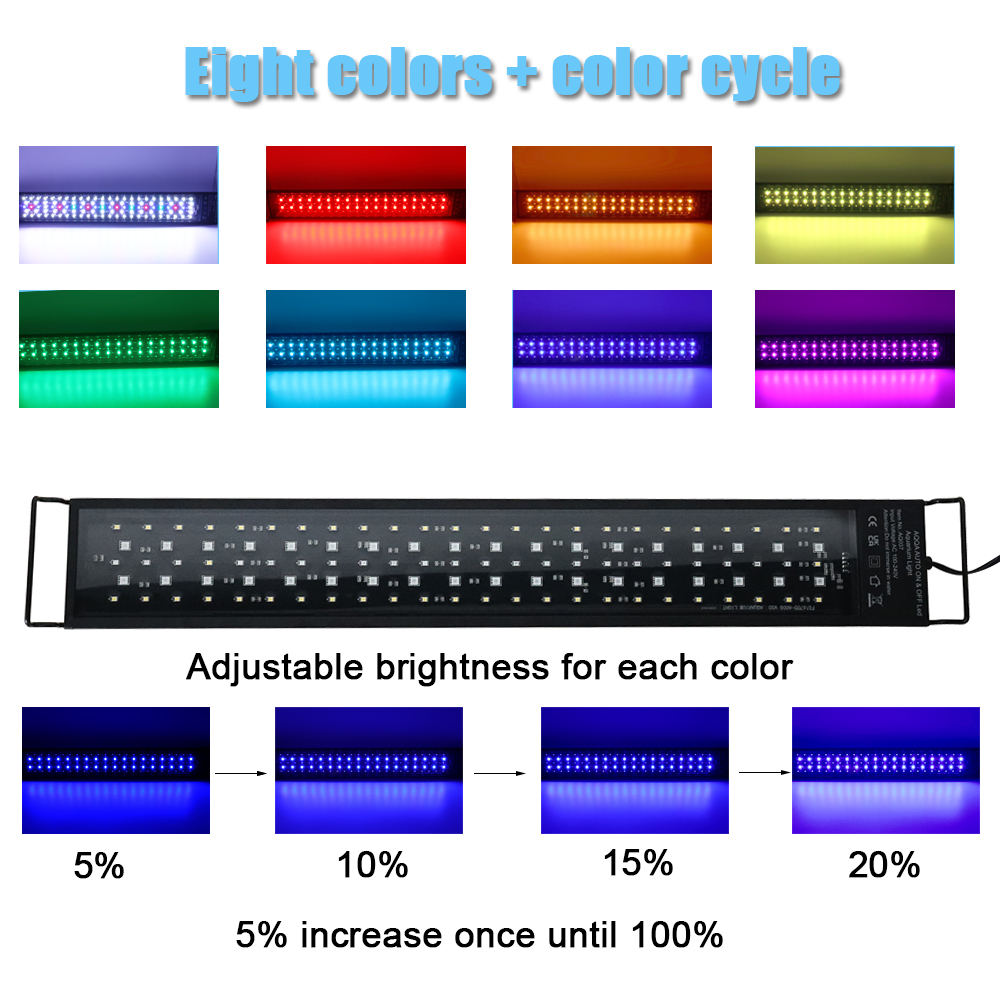 30-60cm Fish Tank 24/7 Full Sp - Aquarium Fish Light Lamp のレビューと価格