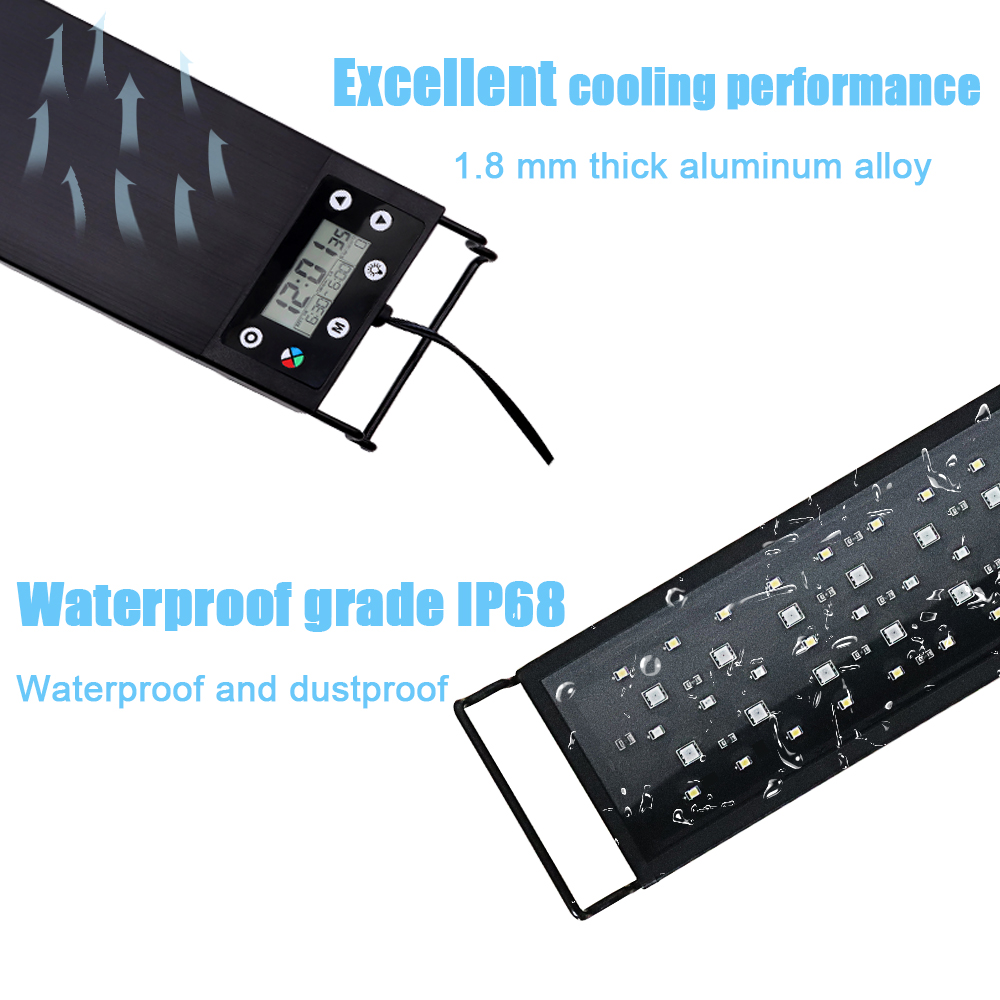 30-60cm Fish Tank 24/7 Full Sp - Aquarium Fish Light Lamp のレビューと価格