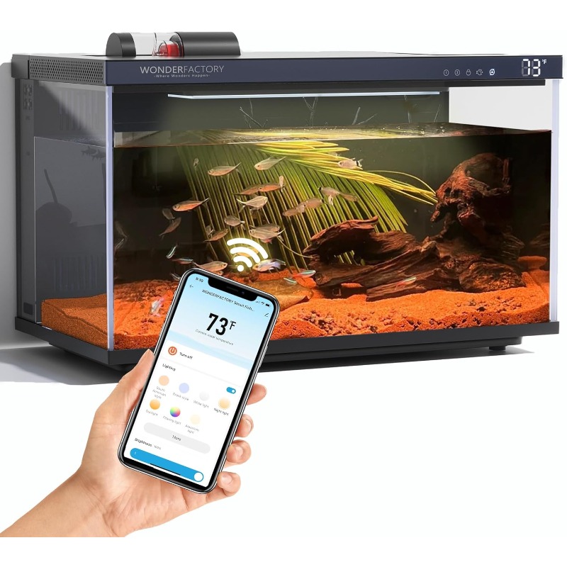 Smart Aquarium, Glass Fish Tan - Aquarium Fish Feeder のレビューと価格