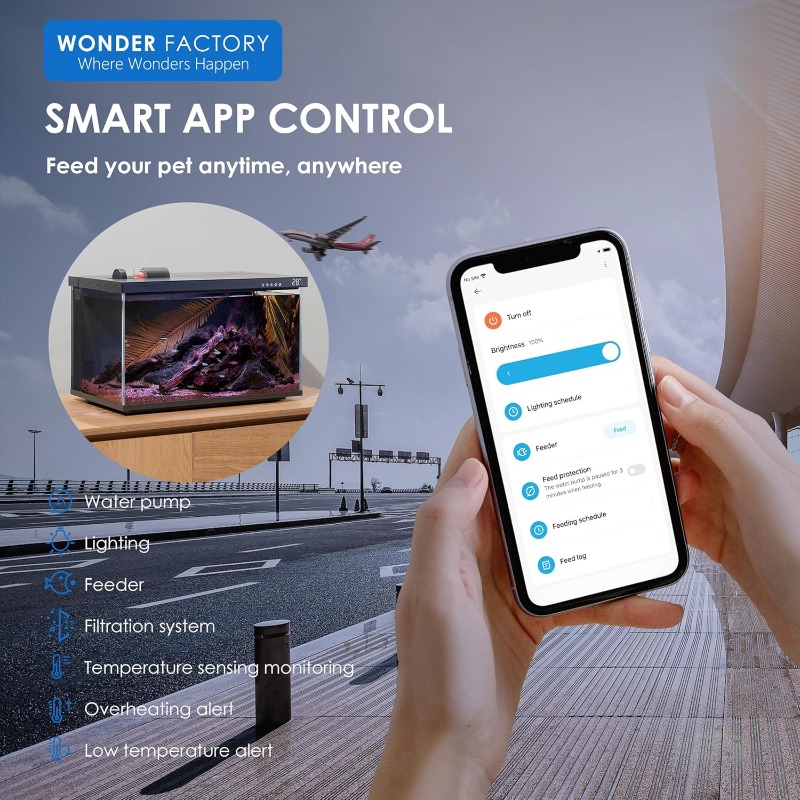 Smart Aquarium, Glass Fish Tan - Aquarium Fish Feeder のレビューと価格