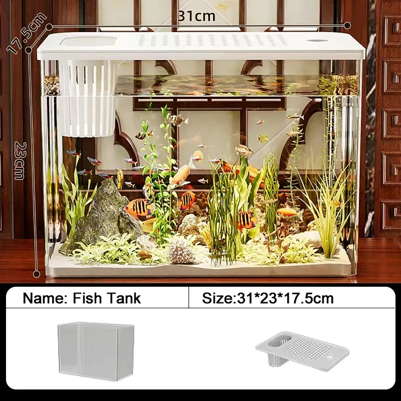 PET+ABS Fish Tank New Transpar - Aquarium Fish For Beginners のレビューと価格