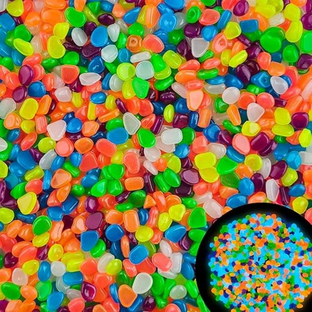 500Pcs Glow in The Dark Garden - Aquarium Fish Gallery のレビューと価格