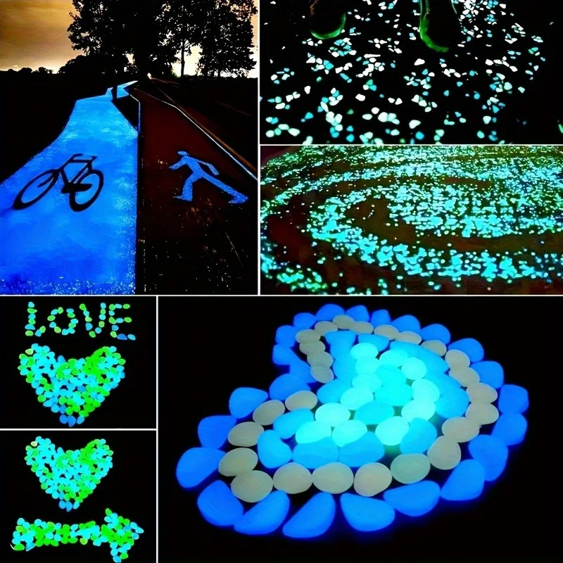 500Pcs Glow in The Dark Garden - Aquarium Fish Gallery のレビューと価格