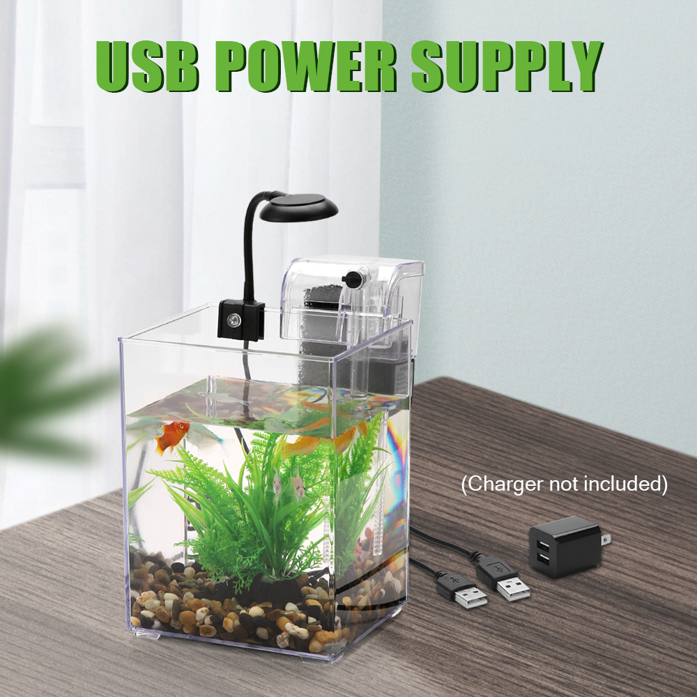 USB Desktop Fish Tank Set-Easy - Aquarium Fish For Beginners のレビューと価格